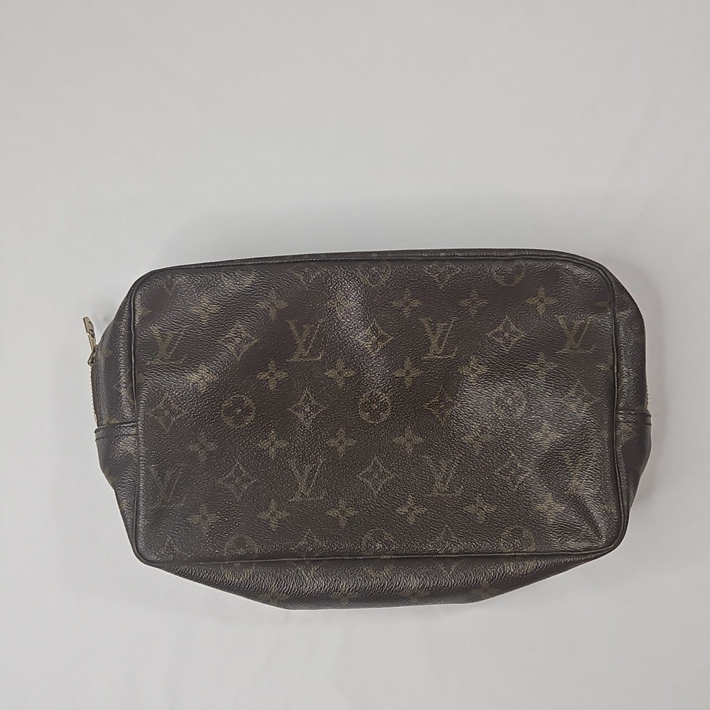 Vintage Louis Vuitton Dark Brown Monogram Toiletry Bag